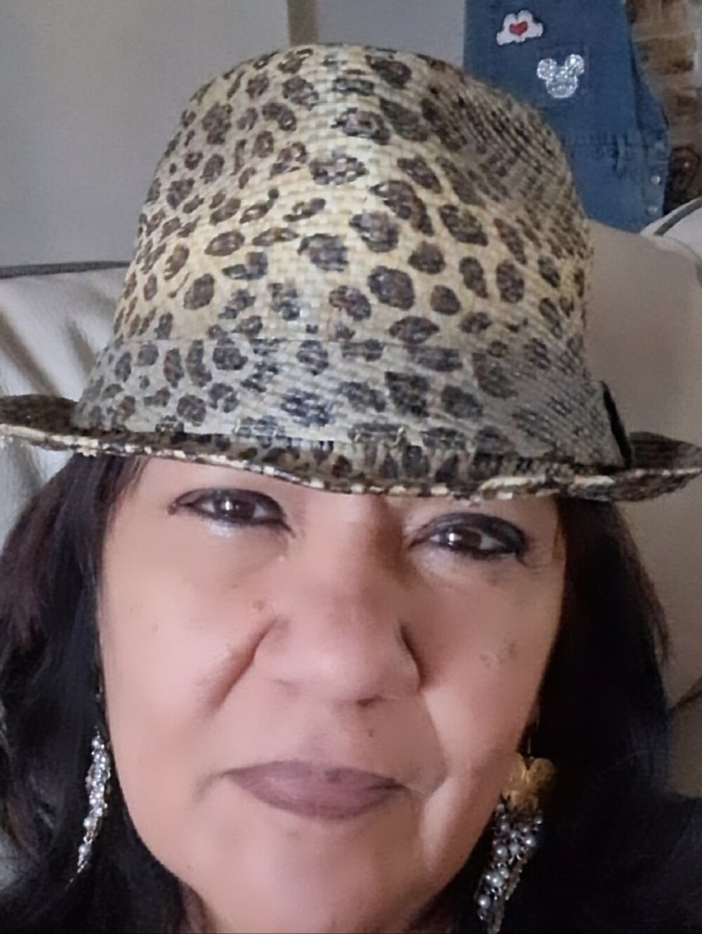 Leopard Peter Grimm Fedora Hat - Brown/Black